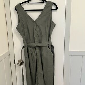Fig Linen Dress EUC